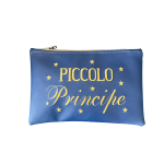 Pochette "PICCOLO PRINCIPE" in similpelle colore blu cm 27X18