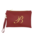 Pochette donna personalizzata in similpelle colore bordeaux cm 27X18