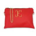 Pochette donna personalizzata in similpelle colore rosso cm 32X22